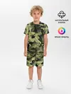 Детская пижама с шортами / Милитари