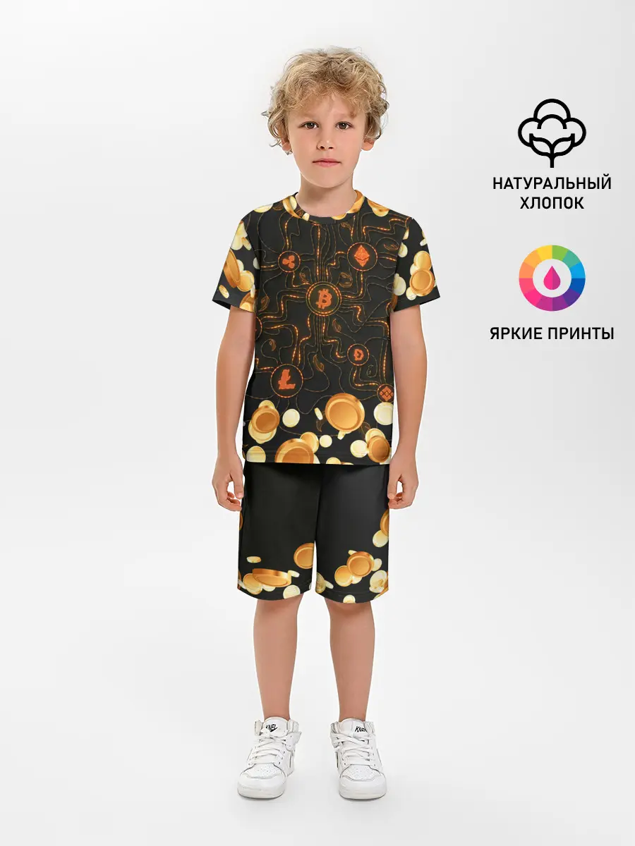 Детская пижама с шортами / Криптовалюта | Crypto