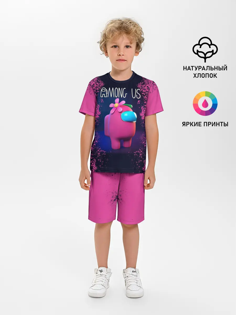 Детская пижама с шортами / AMONG US