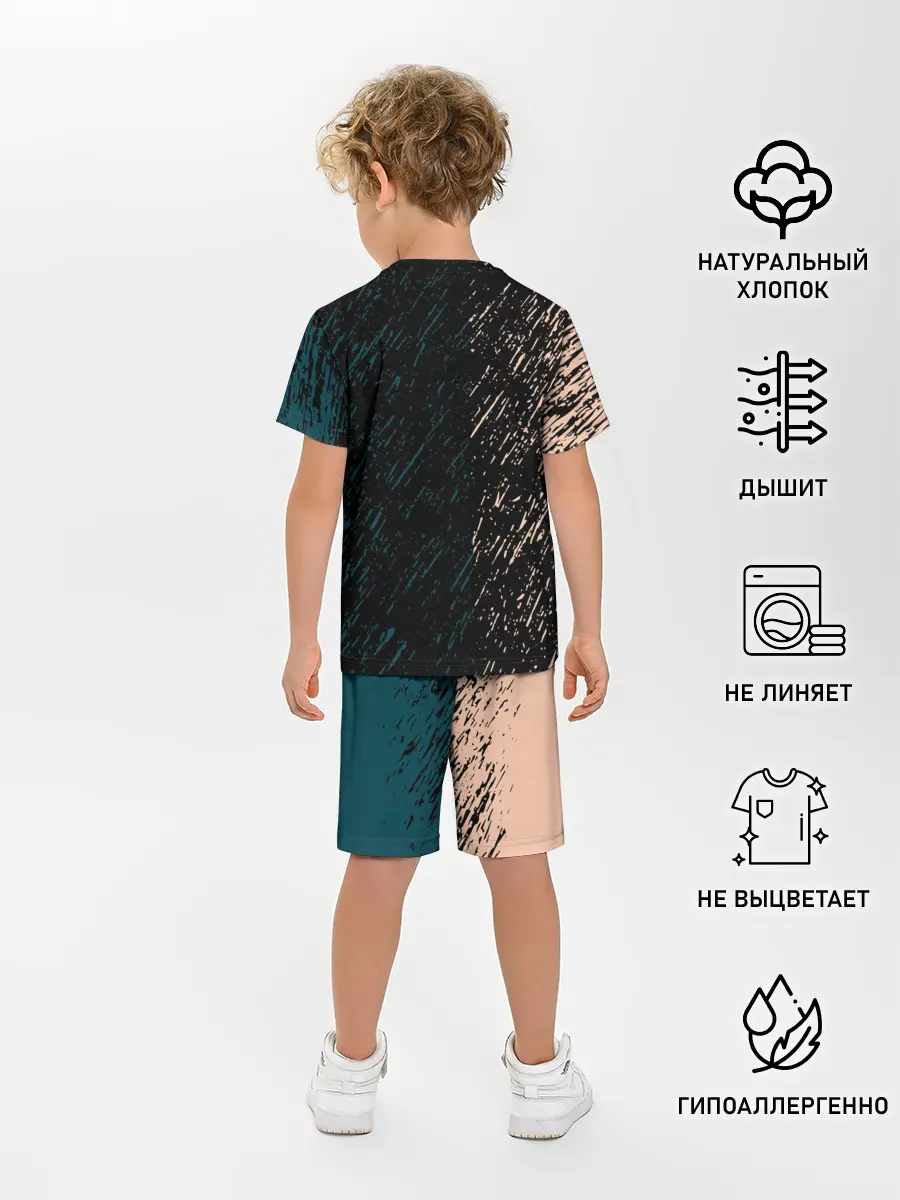 Детская пижама с шортами / Among us в Игре в кальмара