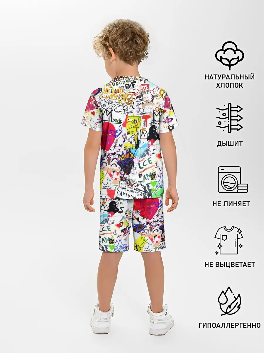 Детская пижама с шортами / DG paint