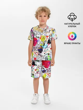 Детская пижама с шортами / DG paint