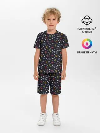 Детская пижама с шортами / Знаки Зодиака