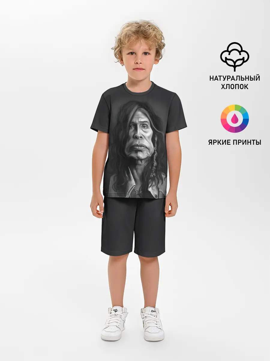 Детская пижама с шортами / Steven Tyler | AEROSMITH