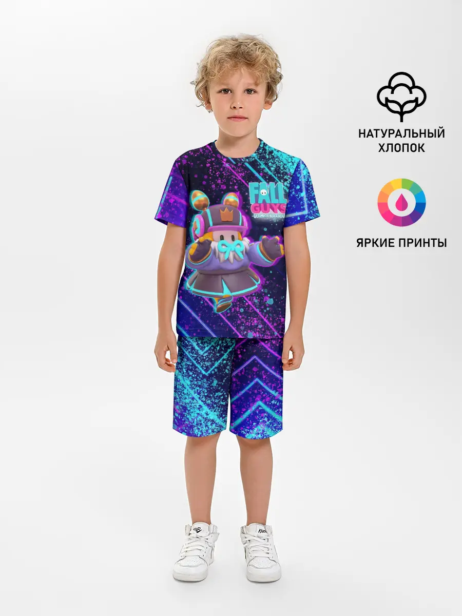 Детская пижама с шортами / Fall Guys | Season 4