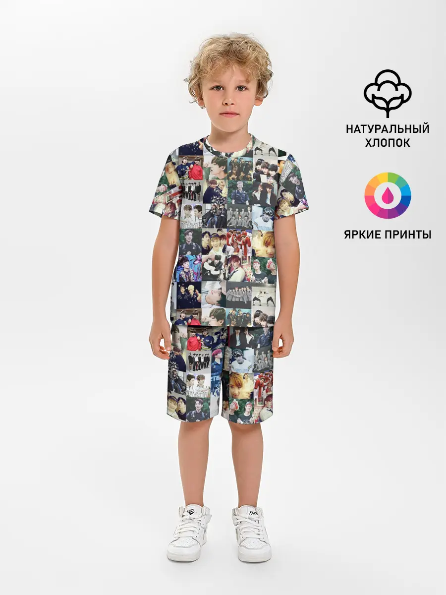 Детская пижама с шортами / BTS Collage