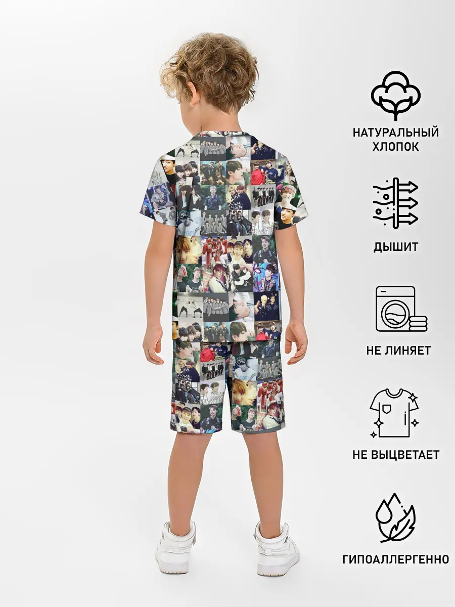 Детская пижама с шортами / BTS Collage