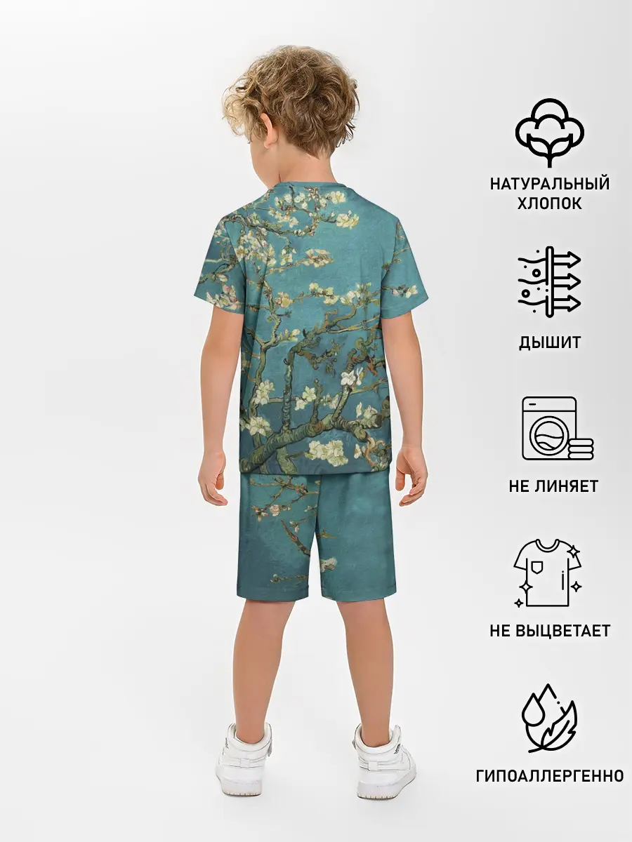 Детская пижама с шортами / Миндаль