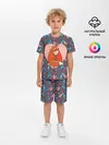 Детская пижама с шортами / Влюбленные лисички