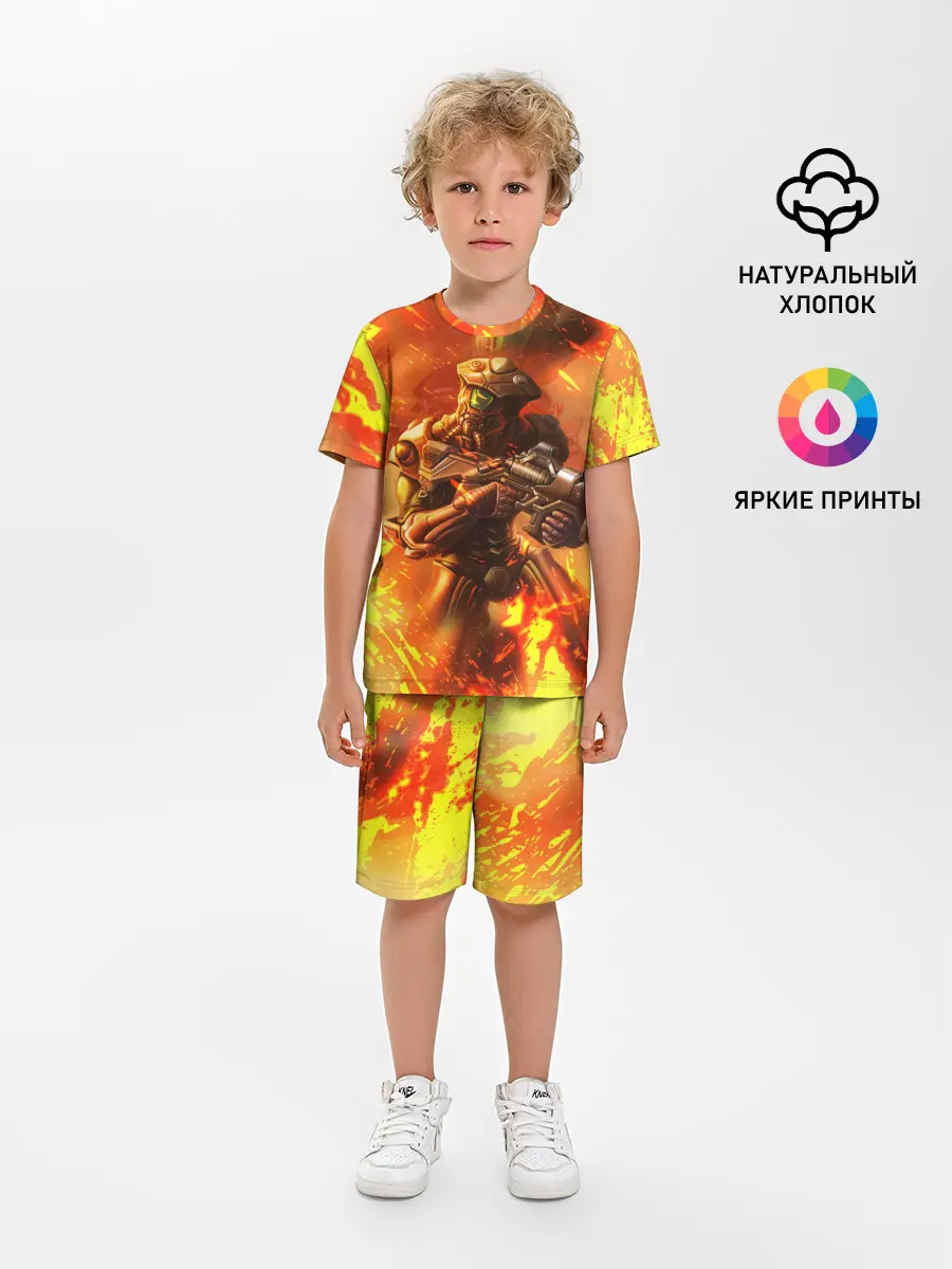 Детская пижама с шортами / Doom ART