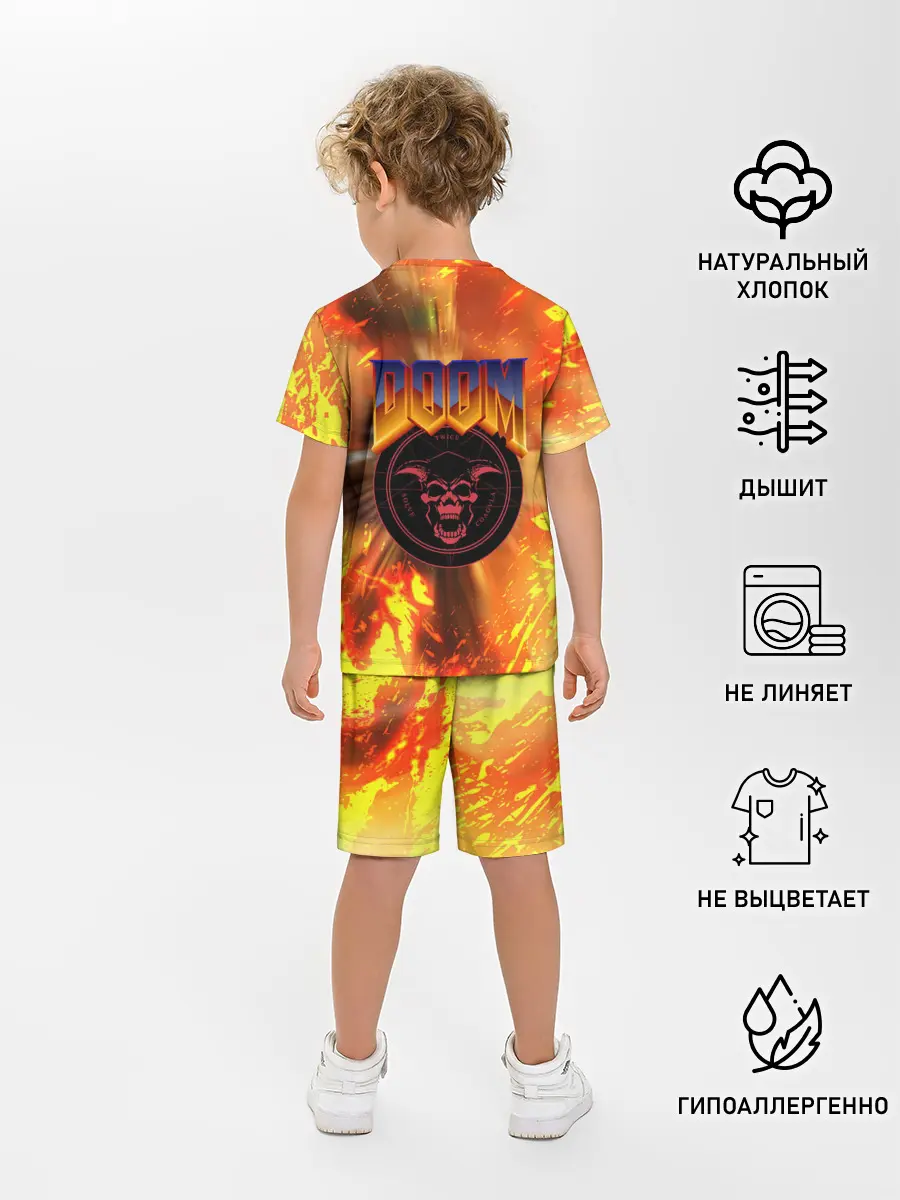 Детская пижама с шортами / Doom ART