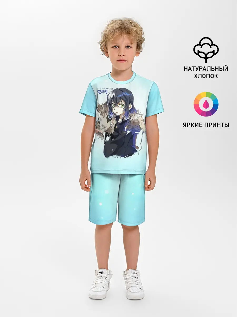 Детская пижама с шортами / Иноске Хашибира Kimetsu no Yaiba