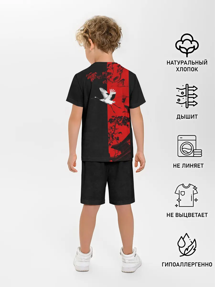 Детская пижама с шортами / ЖУРАВЛЬ