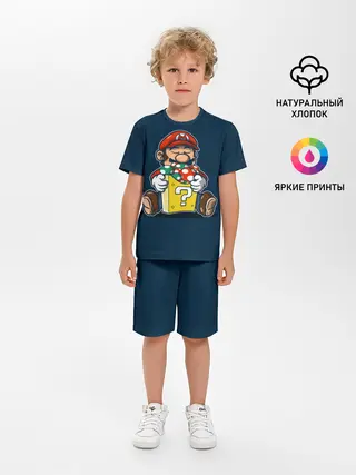 Детская пижама с шортами / Марио