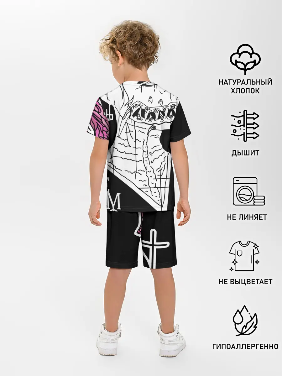 Детская пижама с шортами / DEMON HELLTREST