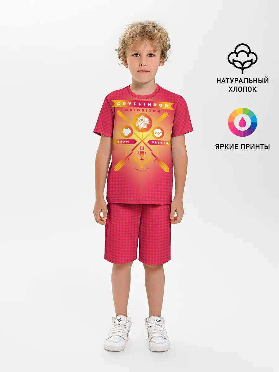 Детская пижама с шортами / Gryffindor Quidditch