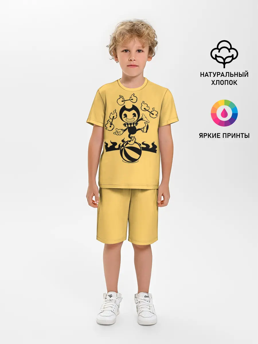 Детская пижама с шортами / Bendy And The Ink Machine