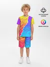 Детская пижама с шортами / Цветные переливы