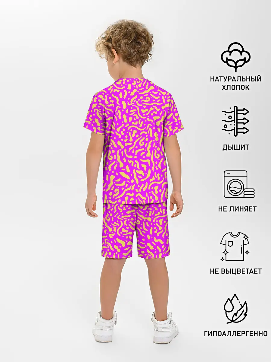 Детская пижама с шортами / Абстрактные узоры