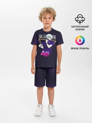 Детская пижама с шортами / Канеки Кен под 80-е