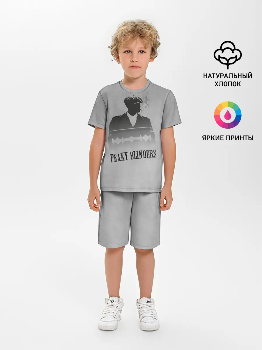 Детская пижама с шортами / Острые козырьки