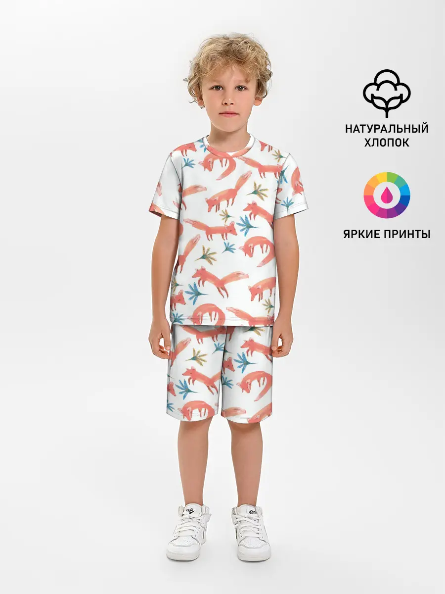 Детская пижама с шортами / Fox Pattern