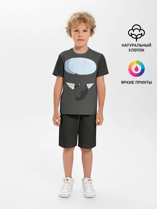 Детская пижама с шортами / AMONG US | BLACK IMPOSTOR