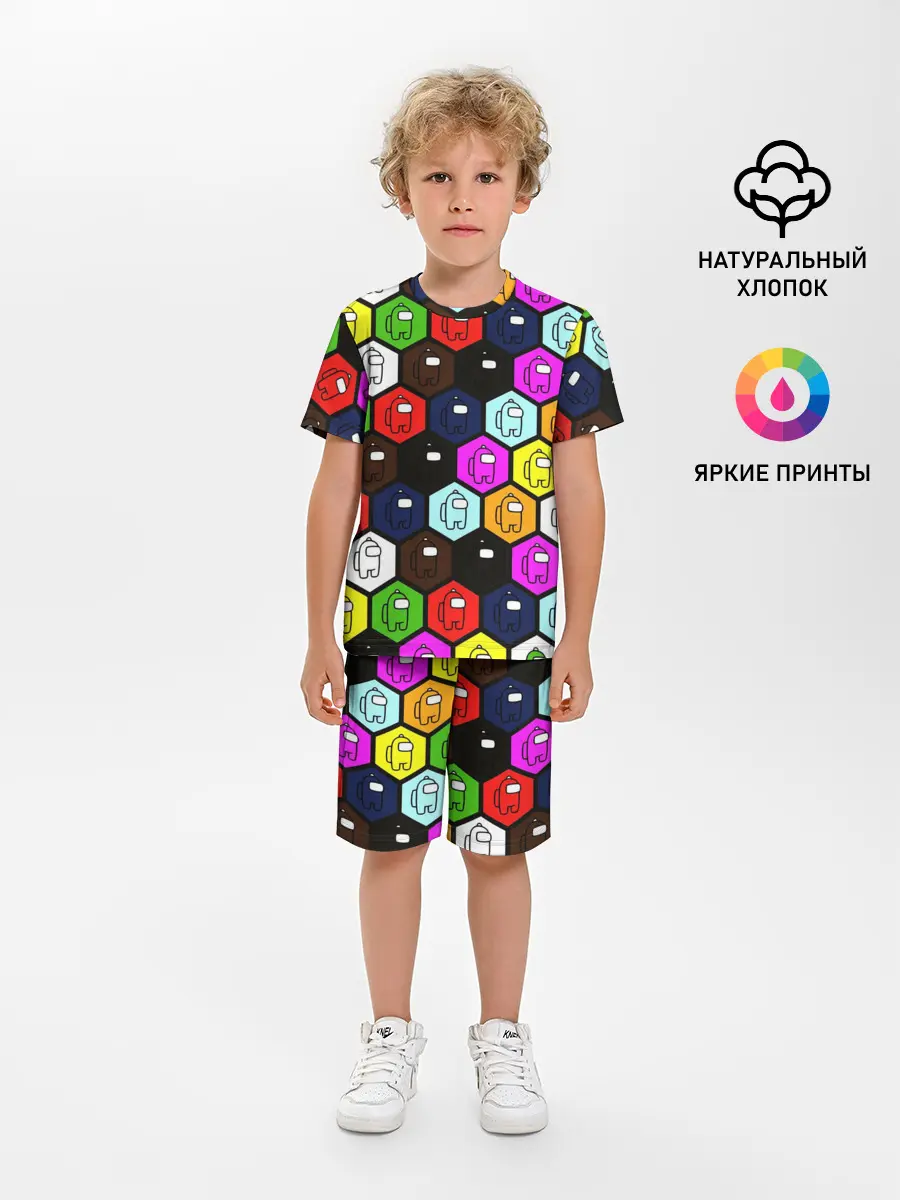 Детская пижама с шортами / AMONG US