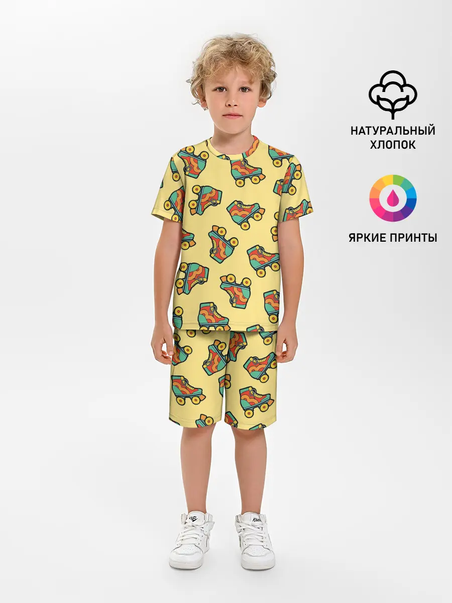 Детская пижама с шортами / Ролики