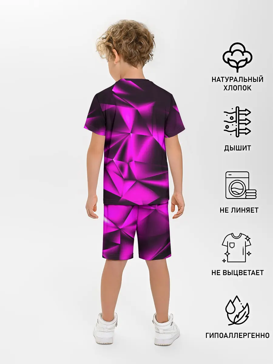 Детская пижама с шортами / НЕОНОВАЯ ТЕКСТУРА