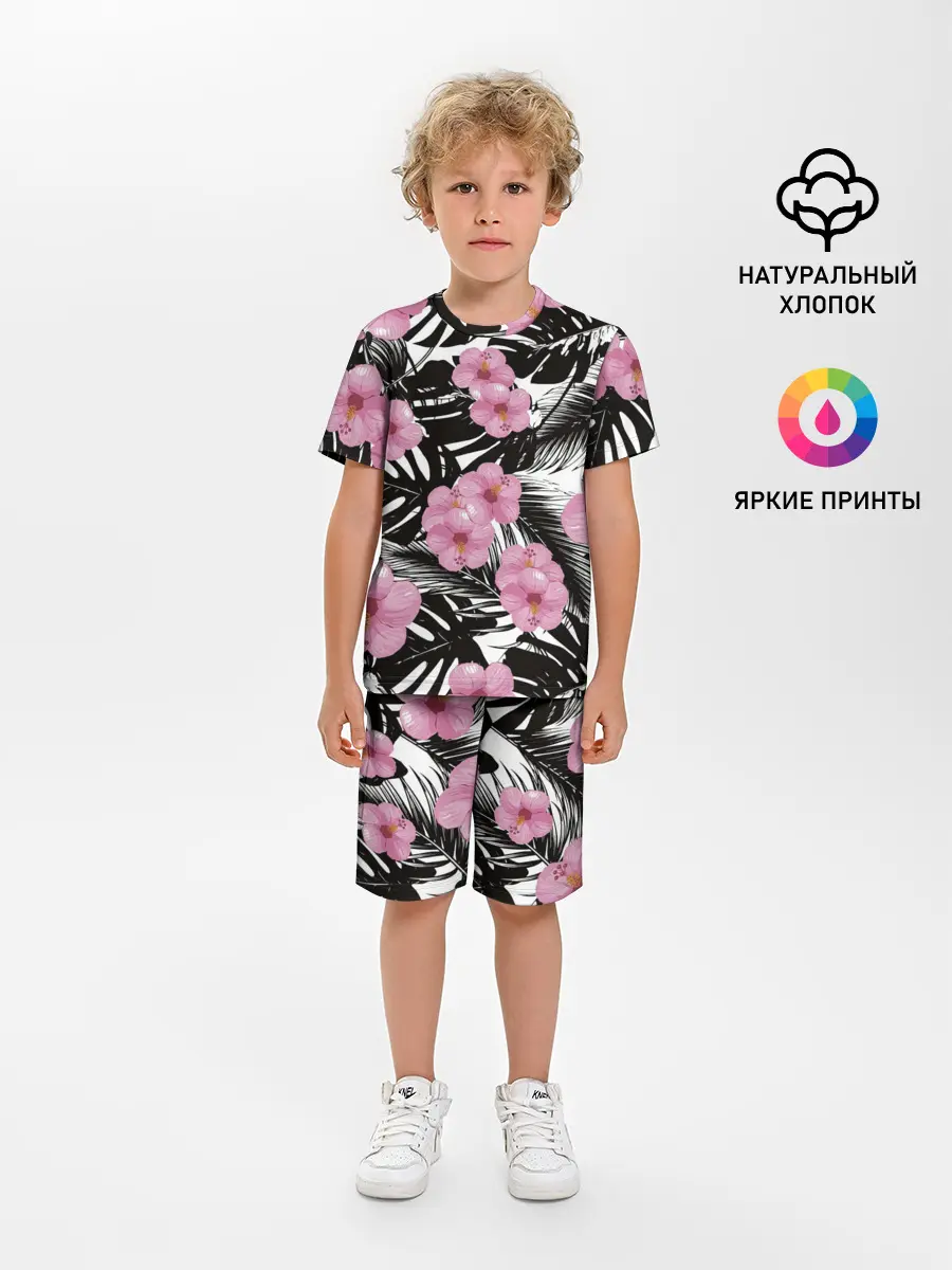 Детская пижама с шортами / Тропический Стиль