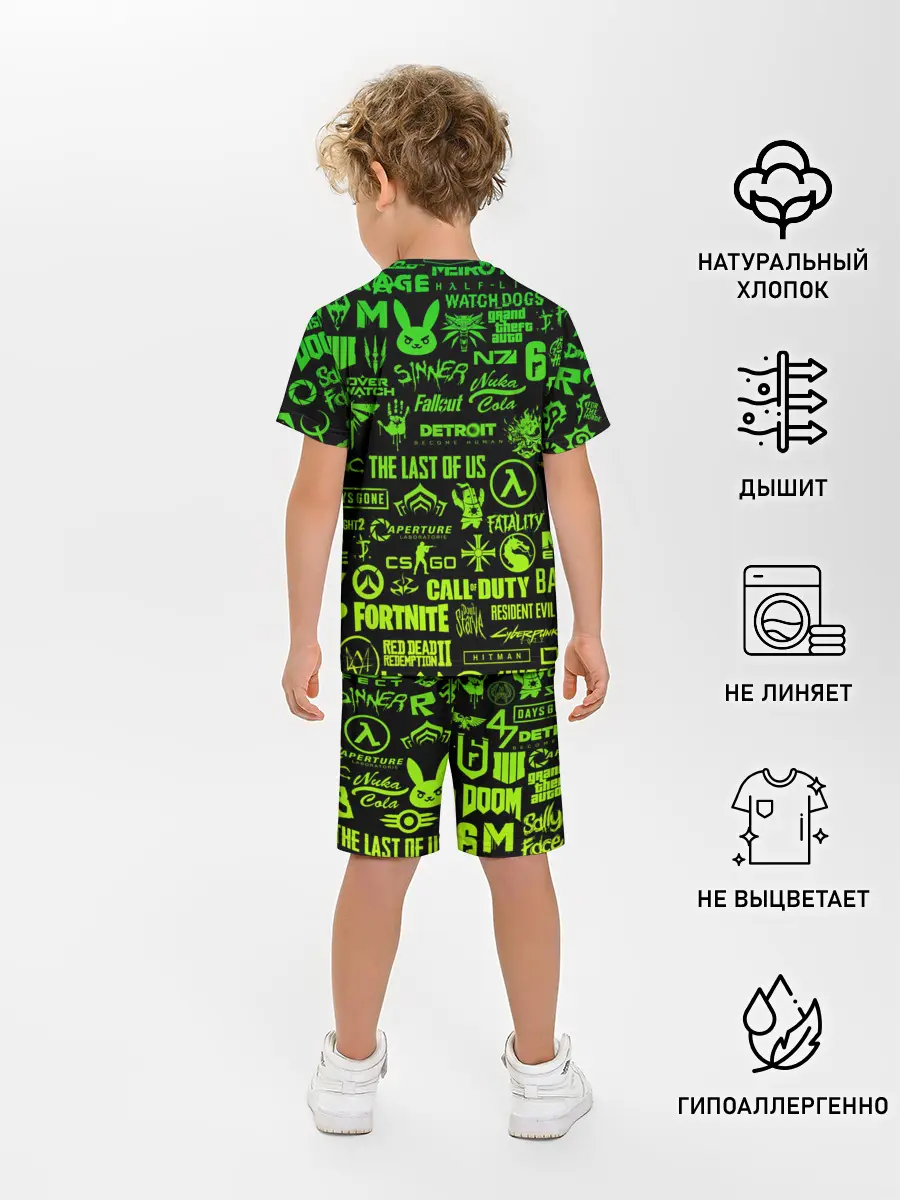 Детская пижама с шортами / ЛОГОТИПЫ ИГР