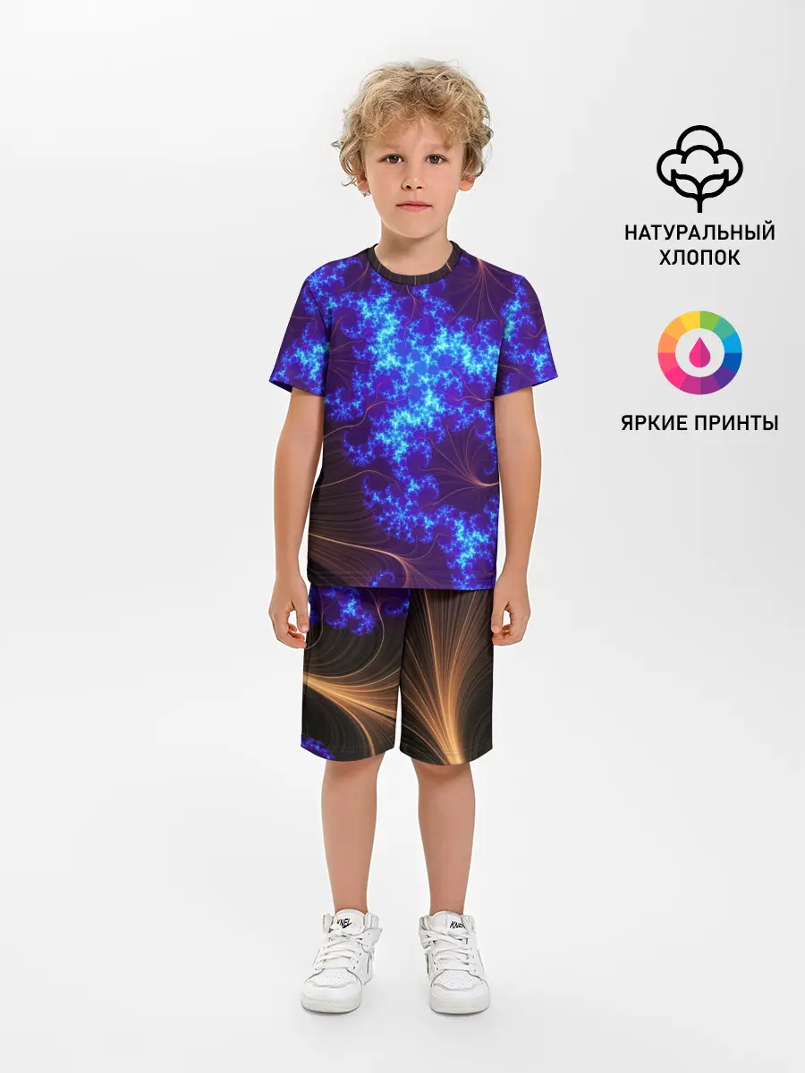 Детская пижама с шортами / FRACTAL STORM