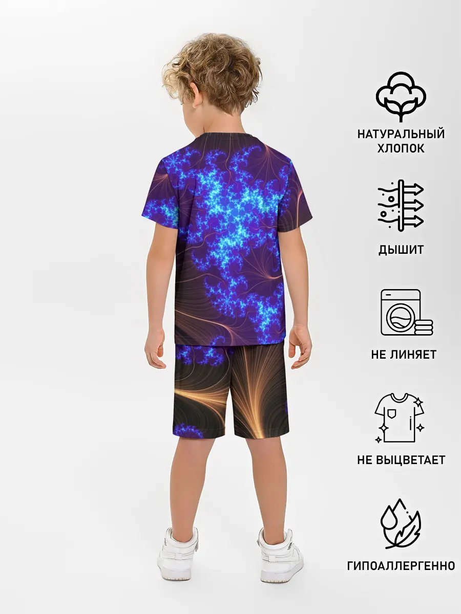 Детская пижама с шортами / FRACTAL STORM