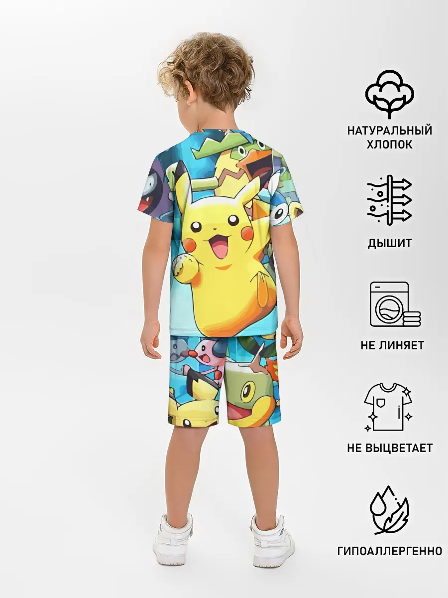 Детская пижама с шортами / Pokrmons