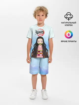 Детская пижама с шортами / Незуко Камадо Kimetsu no Yaiba