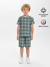 Детская пижама с шортами / Узор в клетку