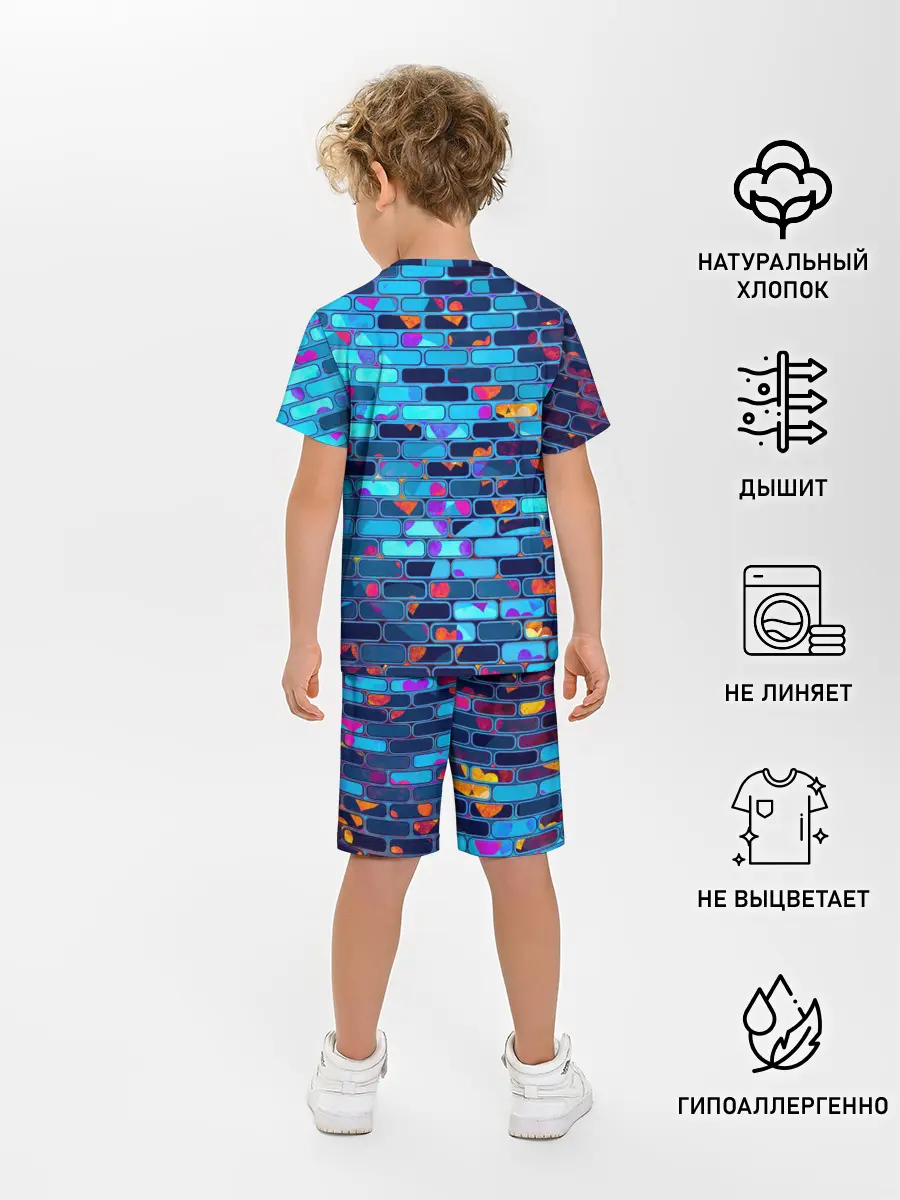 Детская пижама с шортами / Кирпичики.