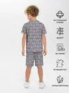 Детская пижама с шортами / Символы хиппи