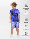 Детская пижама с шортами / МОЛНИЯ BLUE