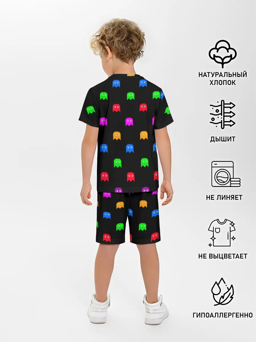 Детская пижама с шортами / Пакмен