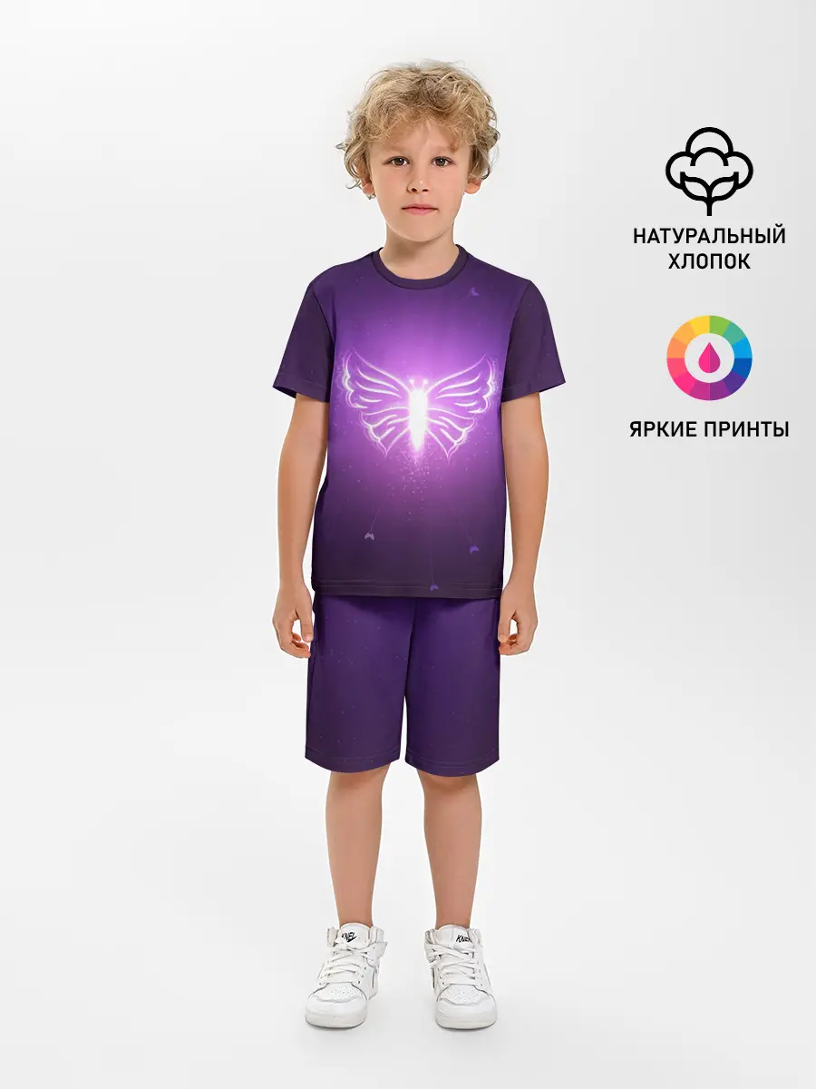 Детская пижама с шортами / Бабочка