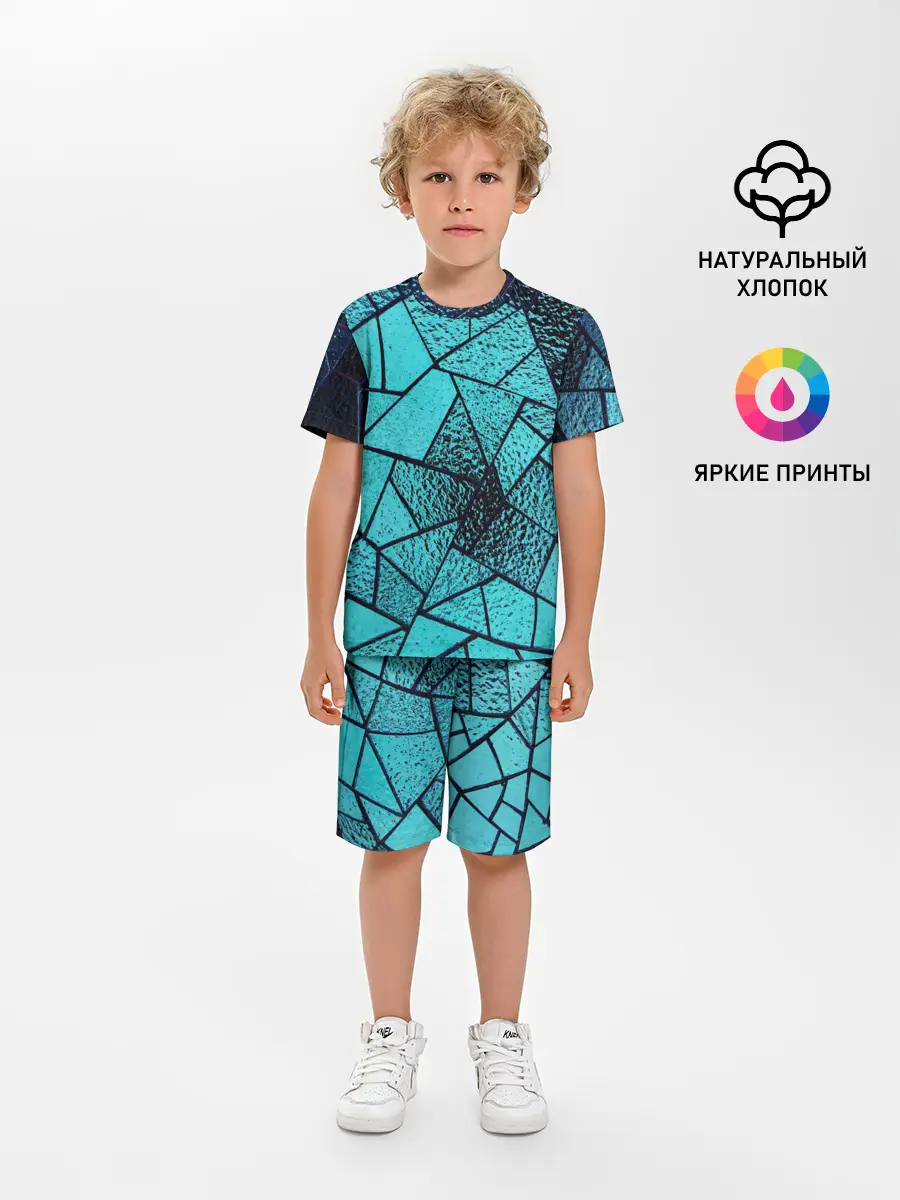 Детская пижама с шортами / НЕОНОВЫЙ ВИТРАЖ