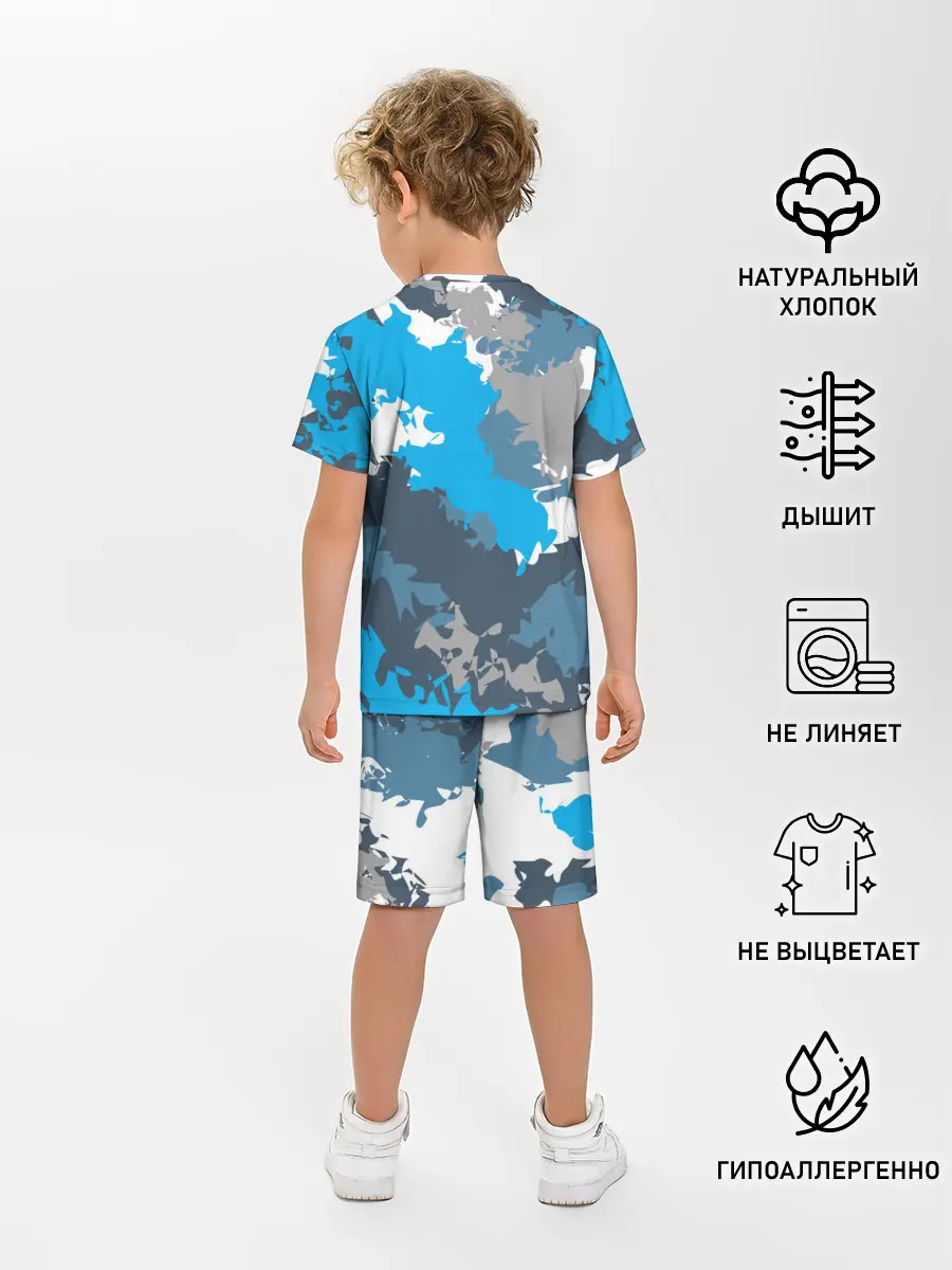 Детская пижама с шортами / Камуфляж