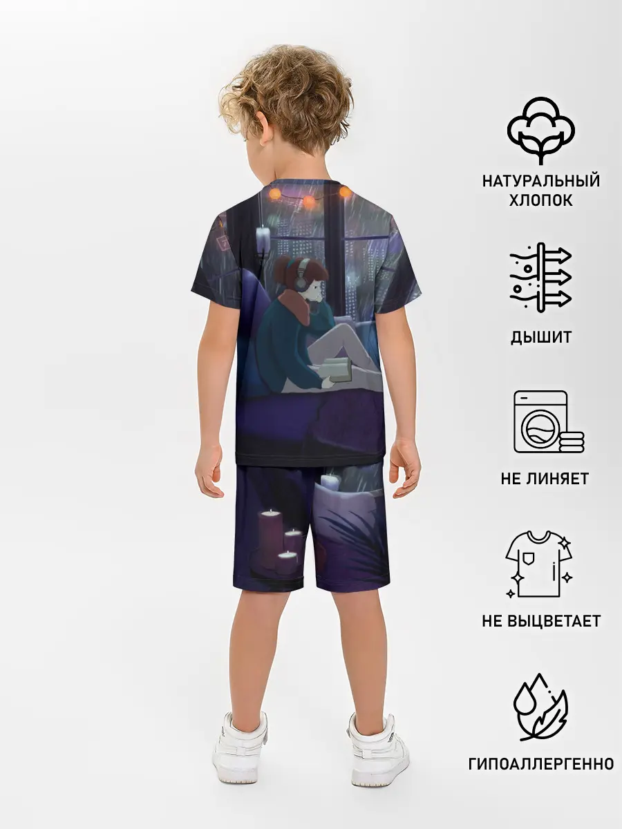 Детская пижама с шортами / СИЖУ ДОМА