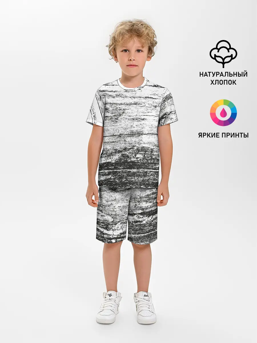 Детская пижама с шортами / Деревянный