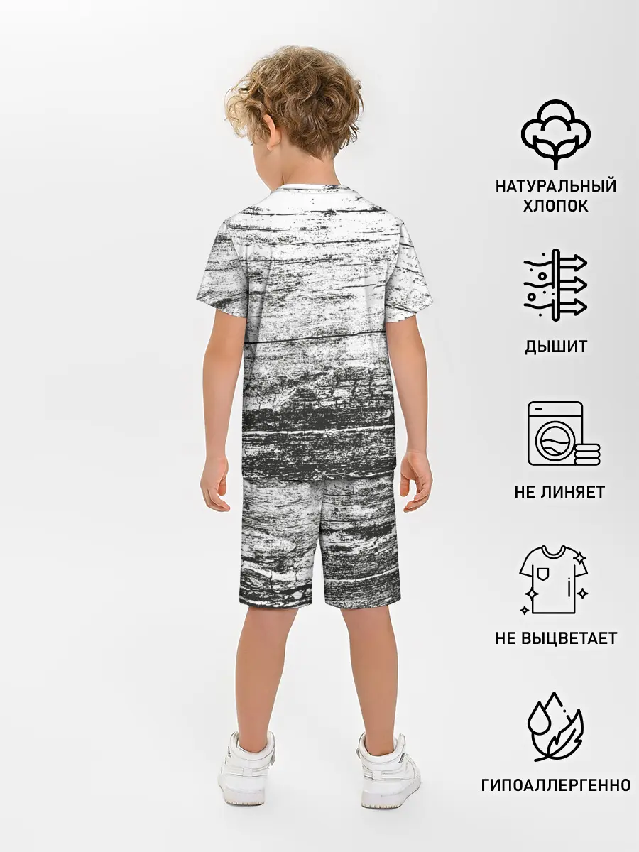Детская пижама с шортами / Деревянный