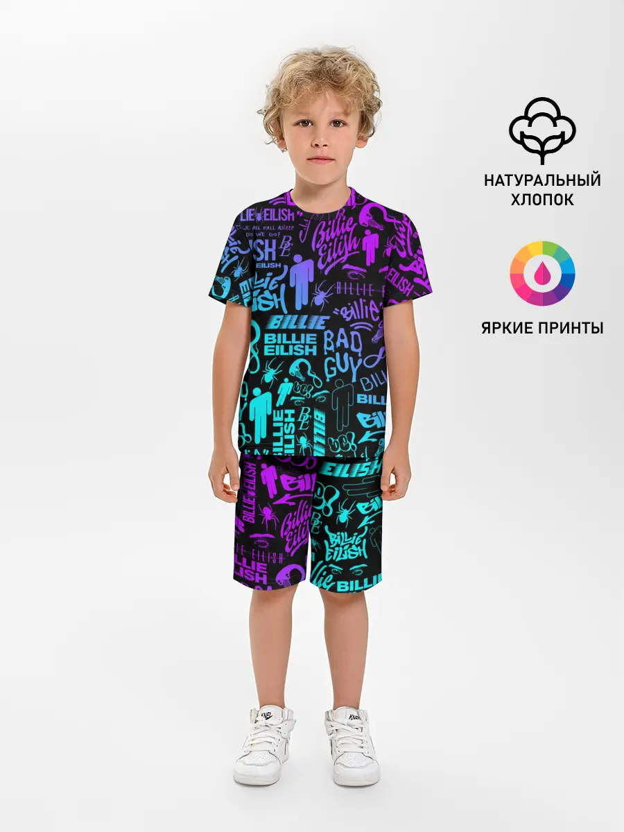 Детская пижама с шортами / BILLIE EILISH | БИЛЛИ АЙЛИШ