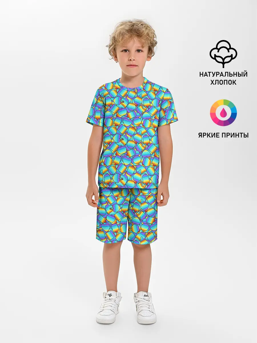 Детская пижама с шортами / POP IT MIX | ПОП ИТ