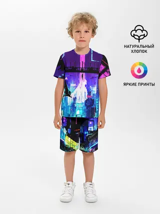 Детская пижама с шортами / CYBERPUNK